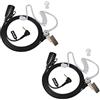 HYS Auricolare Walkie Talkie a 1 Pin da 2,5 mm con Microfono, Cuffie di Sicurezza Compatibile con Motorola TLKR-T60 T61 T62 T80 T81 T82 T-92 H2O T80 Extreme (Confezione da 2)
