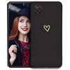 POUHYE Cover per Samsung Galaxy Note 10 Lite/A81/M60S Custodia Originale, Gomma Gel di Silicone Liquida Cover con Protezione Fotocamera, Morbida Sottile e Antiurto AntiGraffio Case Nero