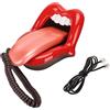 Zunate Telefono Fisso, Telefono Stile Stravagante a Forma di Lingua Larga, Telefono Carino e Divertente, Lingua Grande Stravagante per Feste a Tema, Oggetti di Scena Casa Stregata,