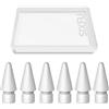 SIXFU Punte di ricambio per Apple Pencil 2a generazione/1a generazione, accessori per iPad Pro Pencil 2/1 Gen (confezione da 6)