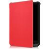 Kepuch Custer PU-Pelle Case Custodia Cover per Pocketbook 606/616/627/628/632/632 Plus/632 Aqua/633/Colour/Touch Lux 4/Touch Lux 5/Basic Lux 2/Basic 4/Touch HD 3/Touch HD 3 Limited Edition - Rosso