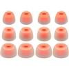 Rhinenet Rhinent - Tappi per orecchie in silicone per JBL Tune Beam TWS, compatibili con JBL Wave Beam e Wave Buds/Flex, 12 pezzi (bianco trasparente)