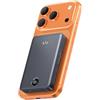 iWALK Magnetisches Powerbank, Qi2 zertifiziert 15W Magnetisches Ladegerät mit LED Display, 30W PD Schnellladung, 10.000mAh Akku Pack, Ergonomisches Design, für iPhone 16/15/14/13/12 Serie