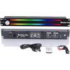 Decibelvibe TNZ SGVUM6 - VU Meter audio grafico con ingresso e uscita ausiliaria RCA/3.5 posteriore, ingresso wireless tramite microfono incorporato, con 19 colori per casa, professionisti (argento)