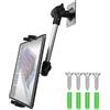 Cuxwill Supporto Tablet Muro Orientabile per iPad 4 a 13 pollici, universale Porta muro flessibile in metallo resistente per iPad Pro 12.9 Air Mini, Samsung Tab, Kindle Fire HD, iPhone