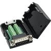 YIOVVOM Adattatore maschio DB15 da porta a connettore terminale a 15 pin con custodia