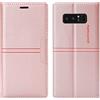 OKZone Cover per Samsung Galaxy Note 8, Cover a Libro Samsung Note 8, Custodia in Pelle Samsung Note 8 Magnetica [Portafoglio] Custodia Silicone TPU Antiurto,Funzione Supporto Slot Schede (Rosa)
