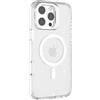 N NEWTOP Cover CV43 Compatibile Apple iPhone 14, Custodia Case Glitter Scintillio Brillantini TPU Hard Trasparente Ricarica Wireless Proteggi Vetro Fotocamera Stand Supporto Tavolo (Bianco)