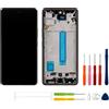 swark Display TFT compatibile con Samsung Galaxy A53 5G (nero con cornice) (no Fingerprint), display LCD touchscreen di ricambio + strumenti