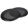 Tonysa Griglie per Altoparlanti 2 Pezzi Cover per Altoparlanti subwoofer in Metallo da 4 Pollici Copertura Protettiva Decorativa in Mesh per Cerchi Piccoli/per Auto(Nero + Nero)