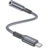 Elebase iPhone 17 17e 16 15 Adattatore USB C a Jack 3.5mm 0.6FT/0.18M,Connettore Cuffie Tipo C 3.5mm Aux Audio per iPad Pro 11 12.9 Air 5 Mini 7 Generazione,Samsung Galaxy S26 S25 S24 FE,Z Fold Flip 7