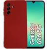 KEJI Cover in TPU, Morbido Custodia Slim Anti Scivolo Custodia Protezione Posteriore Cover Antiurto per SAMSUNG Galaxy A26 5G (ROSSO)