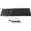 Yctze Clavier Azerty per Tastiera Russa K1800 in Lingua Minoritaria - 104 Tasti USB Cablata per Giochi e Tastiera per Computer con Cavo da 4,9 Piedi per Uso Ergonomico in Ufficio - SKU