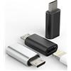 Kefiany Confezione da 3 adattatore per Lightning femmina a Micro USB maschio compatibile con iPhone 7 8 Plus x xr xs connettore di alimentazione per iPad compatibile con Samsung Galaxy S7 convertitore
