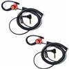 HYSHIKRA Cuffie On Ear Jack 3,5 mm Solo ricezione Walkie Talkie Compatibile con radio portatili Motorola Sepura Rexon Wouxun Kenwood Baofeng Quansheng (RED forma G 2)