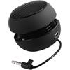 WAONIQ Mini portatile portatile da 3,5 mm batteria integrata per telefoni cellulari mp3 per laptop per esterno (Black)