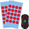 Wcawnlt Set di 40 pattini per mouse compatibili, Mouse Skate rotondo 6 mm 0,8 mm di spessore rosso per scorrimento ultra veloce e preciso gaming