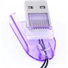 REY Adattatore Lettore di schede compatibile con il formato Micro SD a USB portatile, viola
