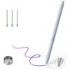 NWANTF Penna S25 Ultra S di ricambio per Samsung Galaxy S25 Ultra S Pen, S25 Ultra Stylus per Samsung Galaxy S25 Ultra 5G, versione USA, EJ-PS938BBEGUJ, 3 pennini + 1 clip (argento chiaro)