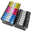 ESMONLINE Set di 20 cartucce compatibili in sostituzione per Epson T0715 T0711 -T0714, adatte per Epson Stylus SX510W DX4000 D120 SX415 SX 515 BX300