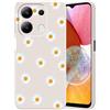 Guxira Cover Protettiva per Xiaomi Redmi Note 13 Pro 5G, Carino Floreale Design Custodia Antiurto Silicone Cover Antipolvere Protettiva Case per Redmi Note 13 Pro 5G - Margherita Gialla