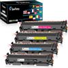 SavFinto 203X Toner di Ricambio per HP CF540X CF540A 203X 203A Cartucce Toner Compatibile con HP Color Laserjet Pro MFP M281fdw M254nw M281fdn M281cdw M254dw M254dn M280nw M281 M254 (4 Pezzi)