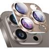 ZoRoll Pellicola Fotocamera Compatibile con iPhone 15 Pro/15 Pro Max, Bordo in Metallo Anti Graffio Vetro Temperato Protezione Lente Pellicola Compatibile con iPhone 15 Pro/15 Pro Max - Oro