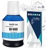 LCL Bottiglie d'inchiostro compatibile con la stampante GI56 GI-56 C GI-56C (1-Pack, 1Ciano 135ML) Sostituzione per Canon MAXIFY GX7050 GX6050 GX5050 GX4050 GX3050