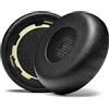 PESLNG Cuscinetti auricolari di ricambio professionali per Jabra Evolve 75 (75UC 75MS 75SE), utilizzati memory foam di alta qualità per maggiore comfort e durata (pelle bianca nera)