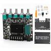 Bewinner Scheda Amplificatore Bluetooth, 2X50W+100W ZK‑MT21 Scheda Amplificatore di Potenza Digitale Stereo Ad Alta Potenza DC12‑24V per Altoparlanti 15‑100W 4‑8Ω