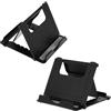 Amaxiu 2 supporti pieghevoli per telefono, mini tablet, supporto multi-angolo per telefono cellulare, supporto portatile per scrivania, casa, guardare film, video (nero), 560153_1_IWTTYKEFR
