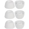 Wiki VALLEY 3 paia di gommini di ricambio ultra confortevoli per Galaxy Buds2 Pro, in silicone, con rete Dush, compatibili con Samsung Galaxy Buds2 Pro/SM-R510, colore bianco