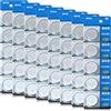 JZHUAZ Batteria al litio 2450, 3 V. CR2450-40er Pack argento