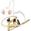 HYS Cuffie auricolari con tubo sonoro da 3,5 mm, trasparente, con clip di fissaggio solo per auricolari di sicurezza (Tipo 4)