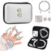 DiyGody Custodia Organizer con Kit di Protezione Caricabatterie 18/20W Compatibile con iPhone, Organizzatore Cavi Auricolare con Modello di 3D Diamante Cuore, Case Protettivi Impermeabile per Cavo USB