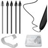 Irenwarl 5 pezzi S Pen Tips Compatibili con Samsung, S Pen Replacement Tips, Punte in Lega di Titanio, Durevoli Punte in Metallo Titanio Compatibili con Samsung Galaxy Tab N10 20 S6/7/8/9 S9FE S7FE S6Lite S10