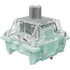 Zjmehty Kutethy X Gateron JADE Series - Interruttore meccanico a doppio stage Spring Silver V3 Pro, 3 pin, 45 gf, lineare/RGB/LED Pre Lubed (Silver V3 Pro, 108 pezzi)