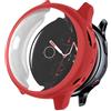 OcioDual Custodia Protettiva in TPU Colore Rosso, Compatibile con Smartwatch Galaxy Watch Active 2 (44mm), Cover Protettiva Antiurto e Antigraffio