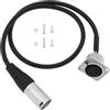 VGOL Pannello Patch XLR Montaggio A Pannello XLR Senza Saldatura Per Stage Box Connettore XLR Femmina Montabile Su Connettore XLR Maschio