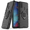 MaiJin LuluMain Compatibile con Samsung Galaxy M30S, Galaxy M21 Cover, Custodia Armor Anello Cavalletto (Funziona con Il Supporto Magnetico per Auto) Case Paraurti (Nero)