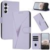 FCAXTIC Cover per Samsung Galaxy A05S, PU Pelle Custodia e Magnetica, Folio Flip Portafoglio con Antiurto Custodia per Galaxy A05S, Viola Chiaro