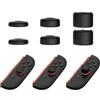 GIOPUEY Copri Analogici Compatibile con Nintendo Switch 2 Joy-con, 6 Pezzi Silicone Joystick Thumb Stick Grips cap Cover Case Custodia Protettiva, Morbida e Antiscivolo - Black