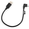 SYSTEM-S Cavi Micro USB 90° Angolo angolata ca. 27 cm de