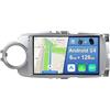 YUNTX [6GB+128GB] Android 14 Autoradio per Toyota Yaris GRMN （2012-2017）-[Incorporato Carplay/Android Auto/DSP/GPS]-9 pollice IPS 2.5D Touch Screen-CAM+MIC-DAB/Mirror Link/Bluetooth 5.0/WiFi/USB/4G