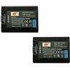 DSTE 2-Pacco Ricambio Batteria Compatibile per Sony NP-FH50 DSLR-A230 DSLR-A290 DSLR-A330 DSLR-A380 DSLR-A390 DSC-HX1 DSC-HX100V DSC-HX200V HDR-TG5V HDR-TG1E HDR-TG3 HDR-TG5 HDR-TG7
