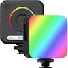 ORDRO SL-50 Luce video a LED RGB, Mini luce per fotocamera a LED con LED da 108 pezzi, 3 supporti per slitta fredda 2200mAh Ricaricabile CRI 95+ 2700-6500K per Fotografia Youtube Tiktok