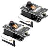 AYWHP 2 PCs ESP32 CAM WiFi Bluetooth Board,ESP32 CAM MB scheda di sviluppo ESP32 Dual-Core con fotocamera OV2640 + 2,4 G antenne IPEX Type-C con slot per scheda TF, compatibile con Arduino