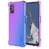 Dedux Cover per Oppo A92/A52/A72, Custodia Trasparente Gradiente Protettivo TPU Case, Ultra Sottile Rinforzo a Quattro Angoli Cover (Viola/Blu)