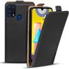 Verco Flip Cover per Samsung Galaxy M31, Custodia verticale Flip Case compatibile con Samsung M31, Nero