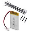 SHAWOROCE Batteria 3,7 V 1200 mAh 603450 compatibile con Sony Gold Cuffie PlayStation Controller PS4 PS3 CECHZC2A/2E/2H/2J/2U Radio Portatile Allarme ai polimeri di litio JST spina